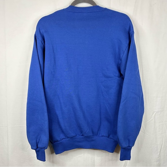 Vintage Jerzees Full Zip Jacket Size Medium USA Made Blank Sweatshirt 80s 90s - Picture 5 of 8